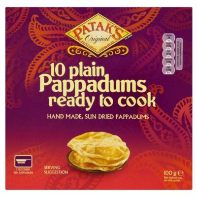 Papadums Nature (10) (100g) Patak's