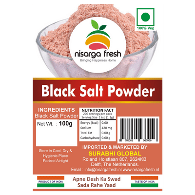 Black Salt Powder (100g) Nisarga Fresh