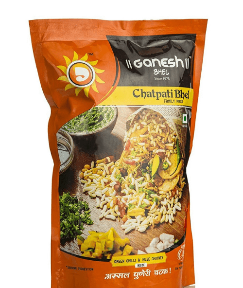 Bhel Family Pack with Chutneys (300g) Ganesh Bhel