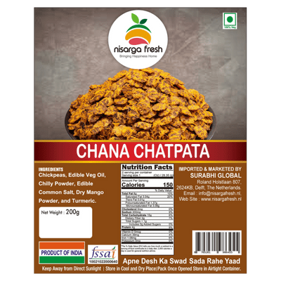 Chana Chatpata (Jorgaram - Mashed Chickpeas) (200g) Nisarga Fresh