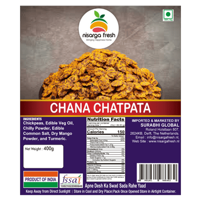 Chana Chatpata (Jorgaram - Mashed Chickpeas) (400g) Nisarga Fresh