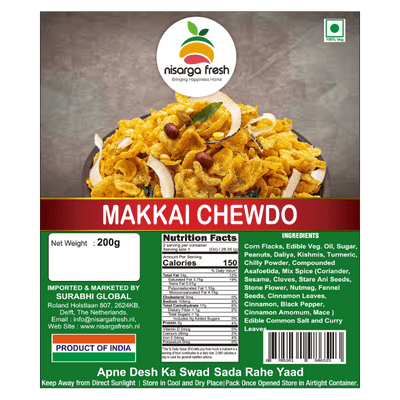 Makkai (Corn Flakes) Chewdo (Surat Special) (200g) Nisarga Fresh