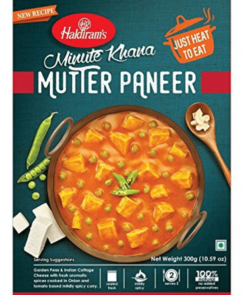 RTE Mutter Paneer (300g) Haldiram