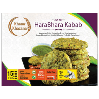 Frozen Hara Bhara Kabab(15pc) (500g) Khana Khazana