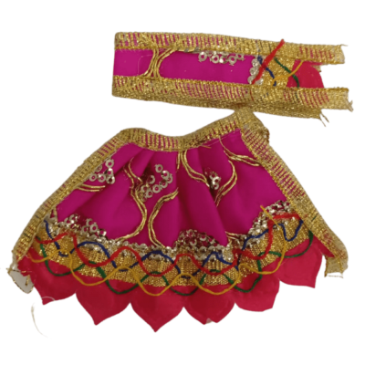 Dev Vastra (Small Size, 1pc) - Dev Vastra Magenta with Petals (Small No.2)