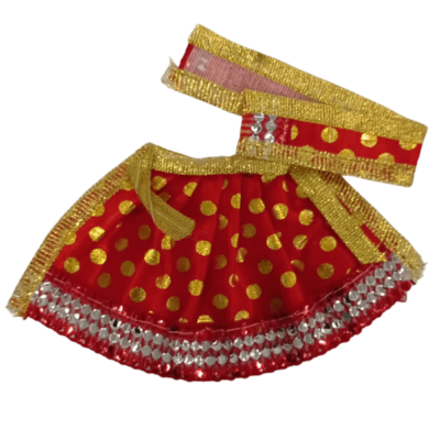 Dev Vastra (Medium Size, 1pc) - Dev Vastra Red and Golden (Med No 2)
