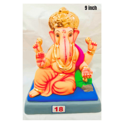 Ganesha Idol Nr. 18: Size ~9 Inch (Eco Friendly) Pickup from Delft Store