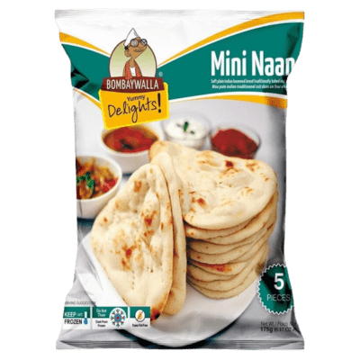 Frozen Mini Naan 5pc (175g) Bombaywalla