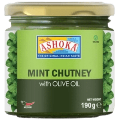 Mint Chutney (with olive oil) (190g) Ashoka