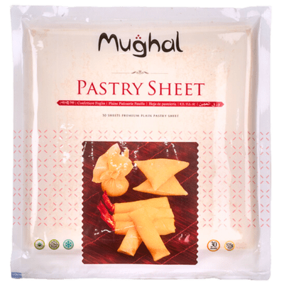Pastry Sheet (Frozen, 525g, 30 Sheets) Mughal