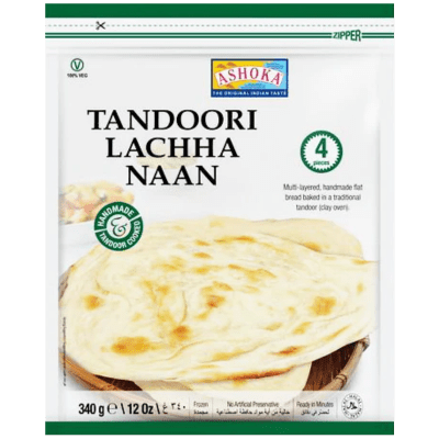 Frozen Tandoori Lachha Naan 4pc (340g) Ashoka