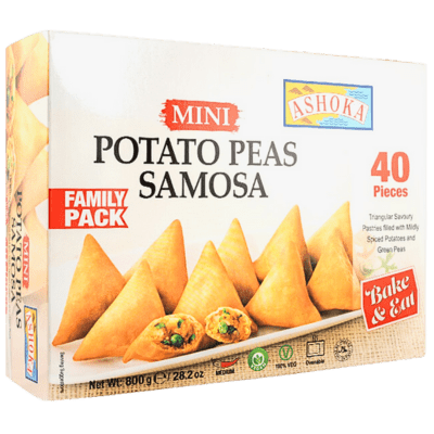 Frozen Potato Peas Mini Samosa 40pc (800g) Ashoka