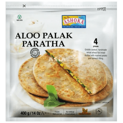 Frozen Aloo Palak Paratha 4pc (400g) Ashoka