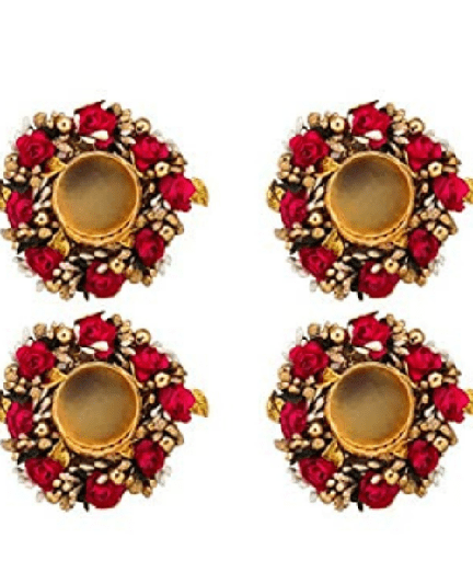 [POOJA-10021] Decorated Diya (Set of 4) 1pack