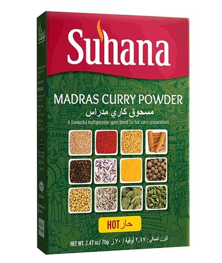 Madras Curry Powder (Hot) (100g) Suhana