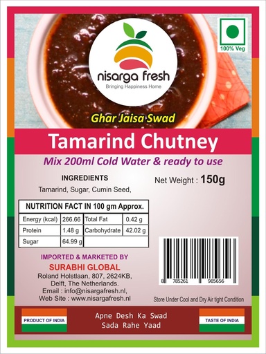 Tamarind Chutney for Panipuri (150g) Nisarga Fresh