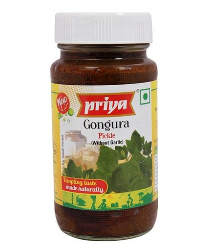Gongura Pickle (Without Garlic) (300g) Priya