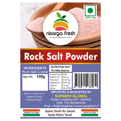 Rock Salt Powder (100g) Nisarga Fresh
