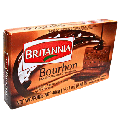 Bourbon Chocolate Cream Biscuits (400g) Britannia