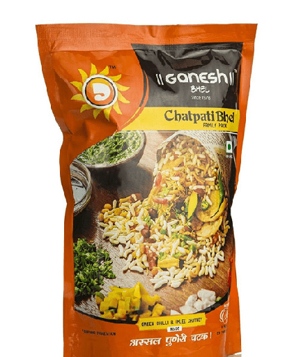 Bhel Family Pack with Chutneys (300g) Ganesh Bhel