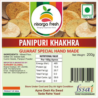 Panipuri Khakhra (Handmade) (200g) Nisarga Fresh