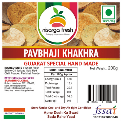 Pavbhaji Khakhra (Handmade)(200g) Nisarga Fresh