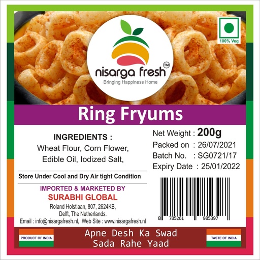 Ring Fryums (200g) Nisarga Fresh
