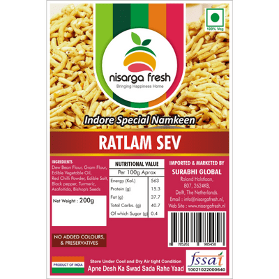 Offer 1 + 1 Free Ratlam Sev (Indore special) (200g) Nisarga Fresh BB 9-7-24
