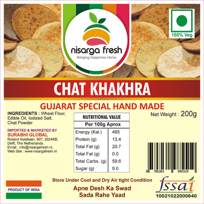 Chat Khakhra (Handmade) (200g) Nisarga Fresh