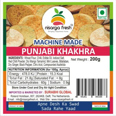 Punjabi Khakhra (Machinemade) (200g) Nisarga Fresh