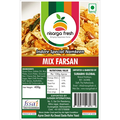Mix Farsan (Indore Special) (400g) Nisarga Fresh