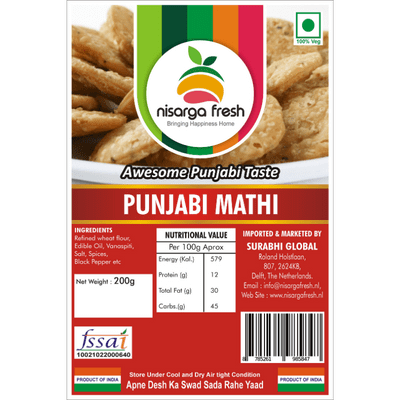 Offer 1 + 1 Free Punjabi Mathi (250g) Nisarga Fresh BB 9-7-24