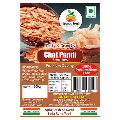 Chat Papdi Fryums (200g) Nisarga Fresh