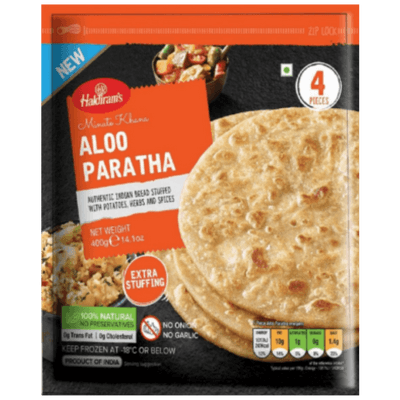 Aloo Paratha (4pcs, 400g, Frozen) Haldiram