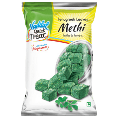 Frozen Methi Fenugreek Leave Blocks (312g) Vadilal