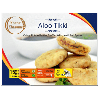 Frozen Dal Aloo Tikki (15pc) (480g) Khana Khazana