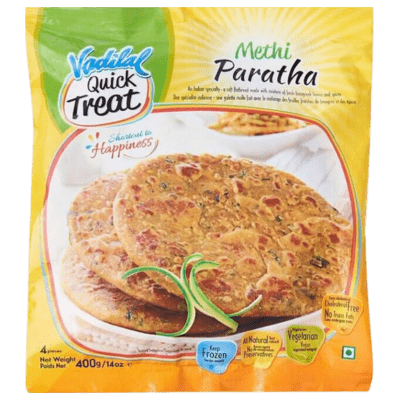 Frozen Methi Paratha (4pcs) (400g) Vadilal