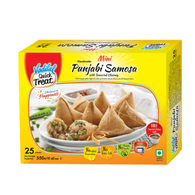 Frozen Punjabi Samosa  (25pc) Mini (550g) Vadilal