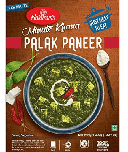 RTE-Dilli Style Palak Paneer (300g) Haldiram