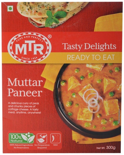 RTE Mutter Paneer (300g) MTR