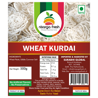 Wheat Kurdai (500g) Nisarga Fresh