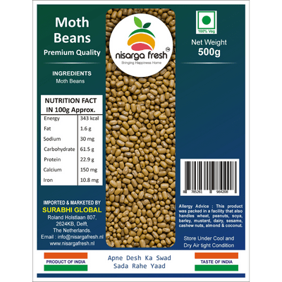 Moth Beans (Matki) (Premium)  (500g) Nisarga Fresh