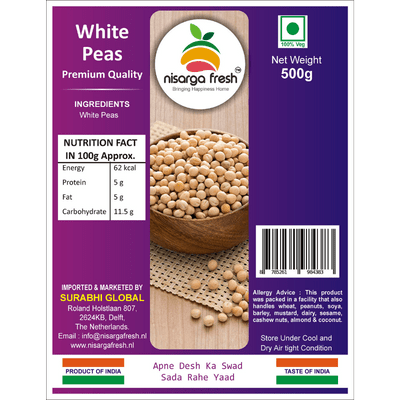 Whole Yellow Peas (500g) Nisarga Fresh