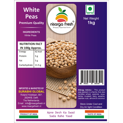 Whole Yellow Peas (1kg) Nisarga Fresh