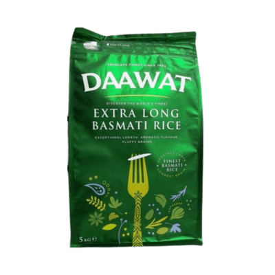 Extra Long Basmati Rice (Green) (5kg) Daawat
