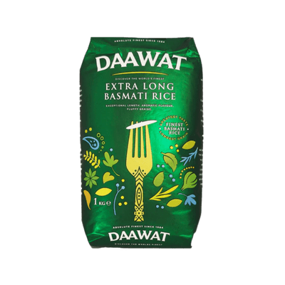 Extra Long Basmati Rice (Green) (1kg) Daawat