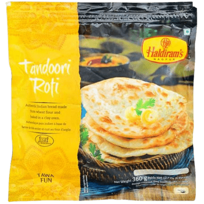 Tandoori Roti (5pcs, 400g, Frozen) HaldiramNGP