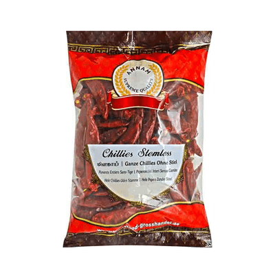 Dried Red Chillies (Stem) (500g) Annam