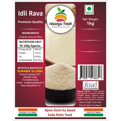Idli (Idly) Rava (1kg) Nisarga Fresh