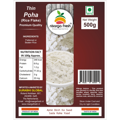 Thin Poha (Premium) (500g) Nisarga Fresh